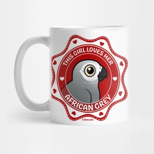 This Girl Loves Her African Grey Mug